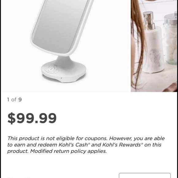Retails for $100 i-home vanity Bluetooth speaker / mirror - Picture 11 of 11